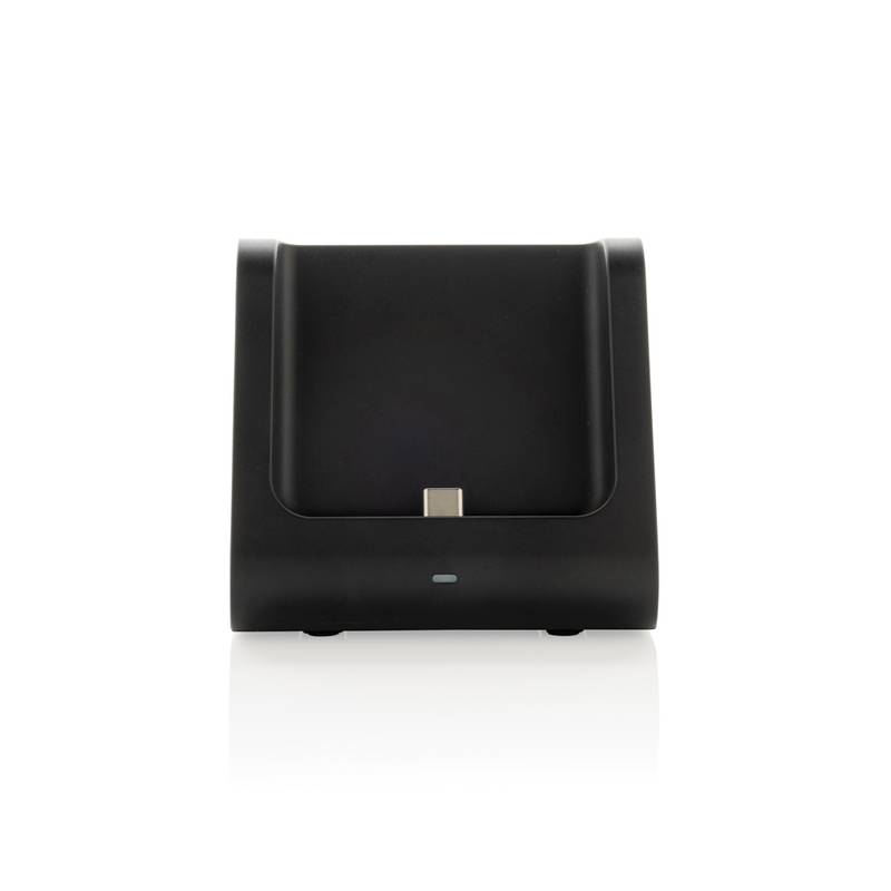 Nabíjačka 5000mAh 3v1 Powerbase z RCS recykl. plastu, čierna Nabíjačka 5000mAh 3v1 Powerbase z RCS recykl. plastu, čierna