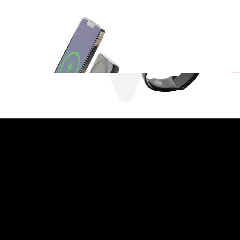 Nabíjačka 5000mAh 3v1 Powerbase z RCS recykl. plastu, čierna Nabíjačka 5000mAh 3v1 Powerbase z RCS recykl. plastu, čierna