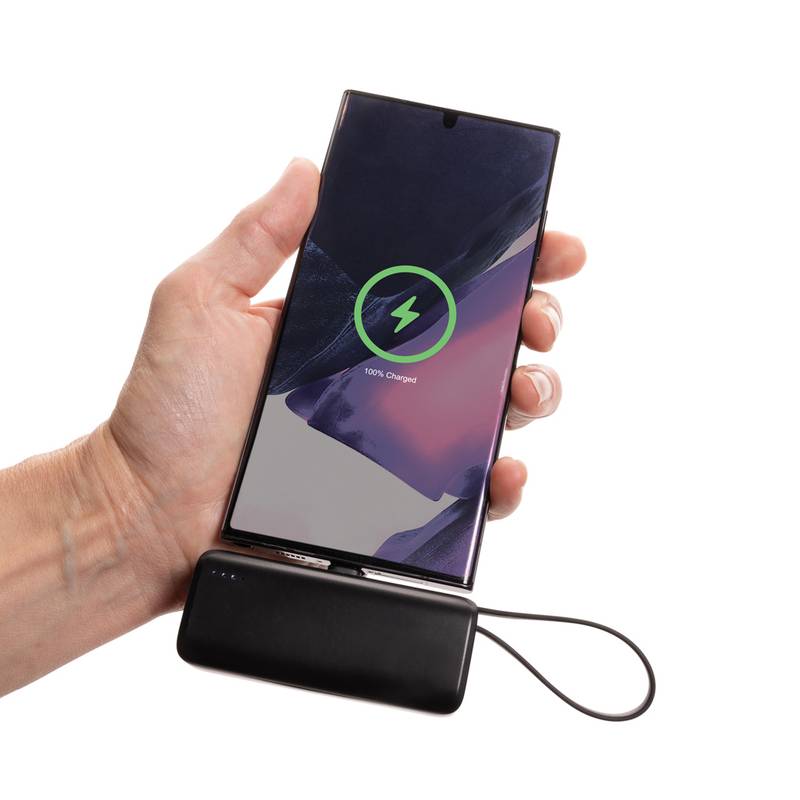 Powerbanka 3000mAh s USB C Powerlink z RCS recykl. plastu, čierna Powerbanka 3000mAh s USB C Powerlink z RCS recykl. plastu, čierna