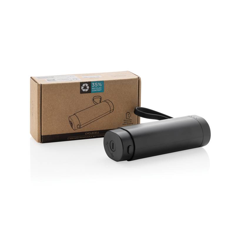 Powerbanka 5000mAh CycleCell s odnímatelnou baterií, černá Powerbanka 5000mAh CycleCell s odnímatelnou baterií, černá
