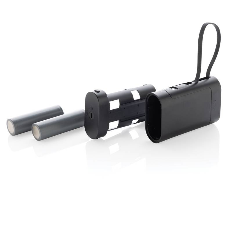 Powerbanka 10000mAh CycleCell s odnímatelnou baterií, černá Powerbanka 10000mAh CycleCell s odnímatelnou baterií, černá