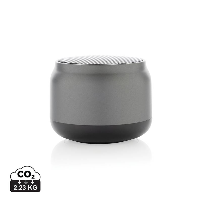 Bezdrôtový reproduktor 3W BeatBuddy z RCS recykl. plastu, sivá Bezdrôtový reproduktor 3W BeatBuddy z RCS recykl. plastu, sivá
