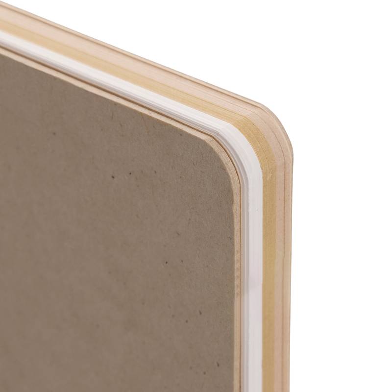 Zápisník A5 Elowen bez použitia dreva, hnedá Zápisník A5 Elowen bez použitia dreva, hnedá