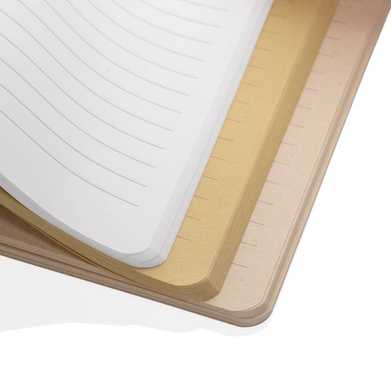 Zápisník A5 Elowen bez použitia dreva, hnedá Zápisník A5 Elowen bez použitia dreva, hnedá