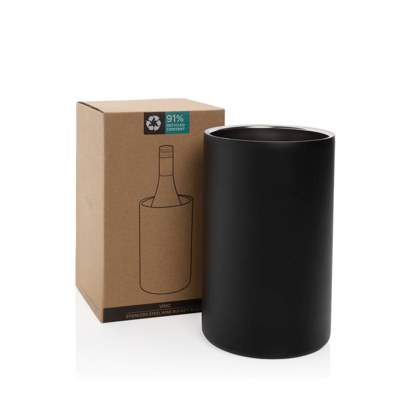 Kbelík na víno Vino z RCS recykl. nerezové oceli, černá Kbelík na víno Vino z RCS recykl. nerezové oceli, černá