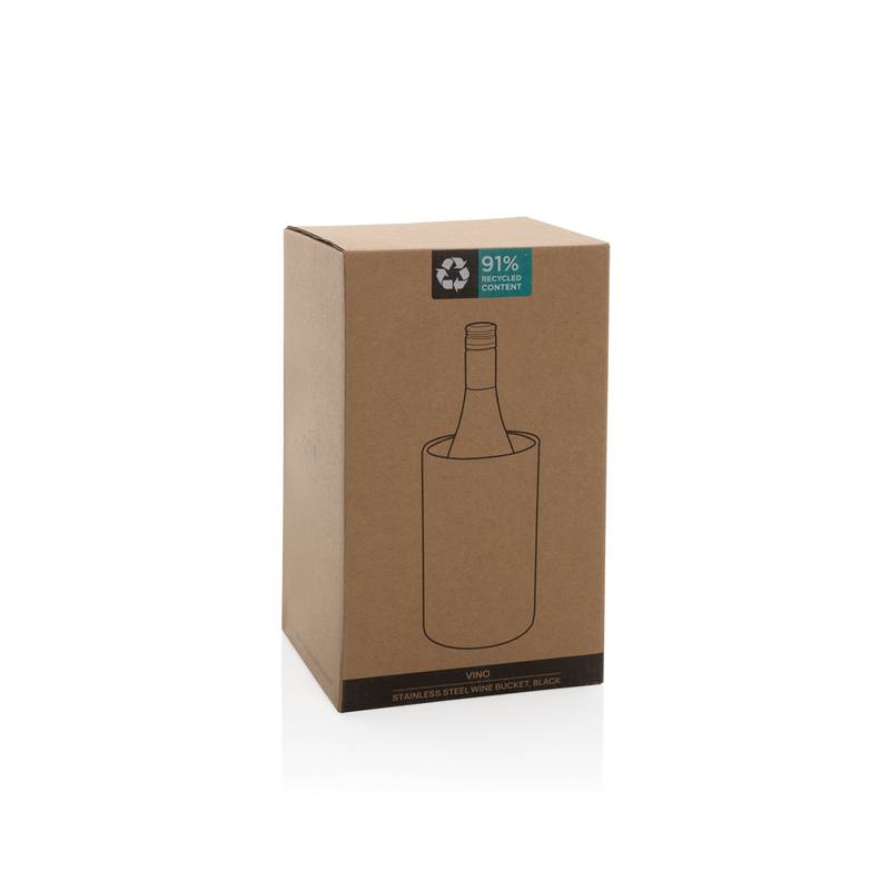 Kbelík na víno Vino z RCS recykl. nerezové oceli, černá Kbelík na víno Vino z RCS recykl. nerezové oceli, černá