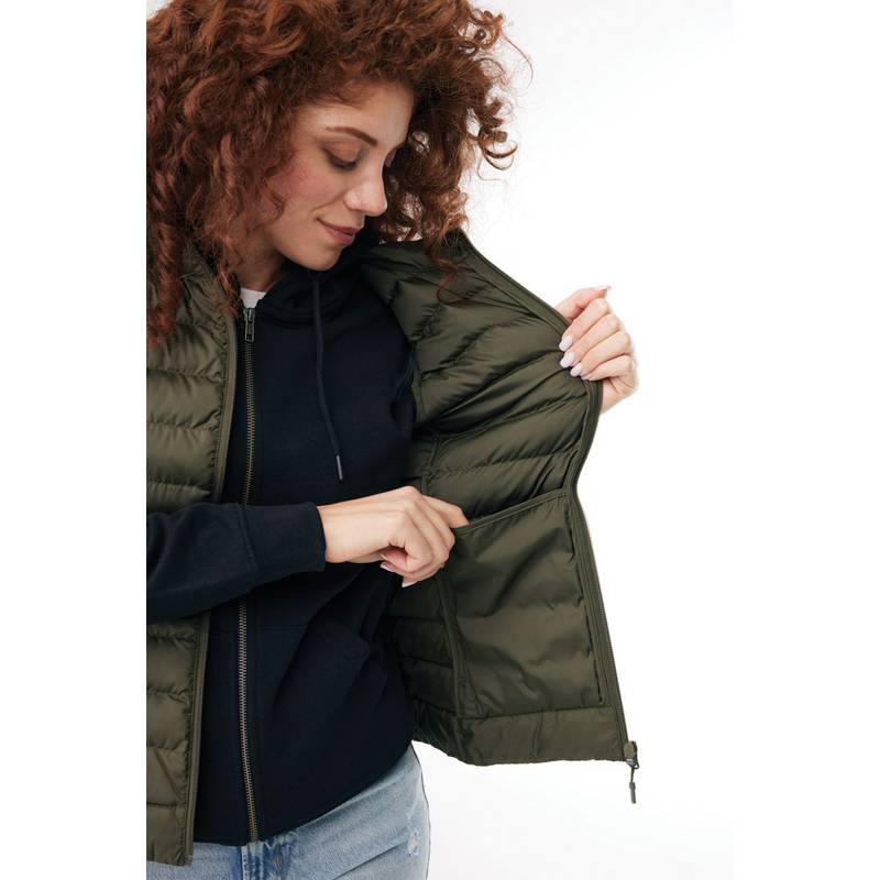 Dámská vesta Iqoniq Meru z recykl. polyesteru, zelená khaki L Dámská vesta Iqoniq Meru z recykl. polyesteru, zelená khaki L