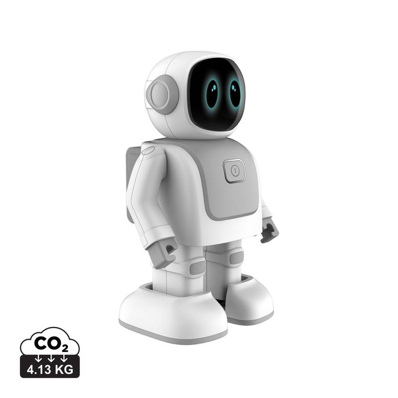 Tancujúci robot Robert, biela - sivá Tancujúci robot Robert, biela - sivá