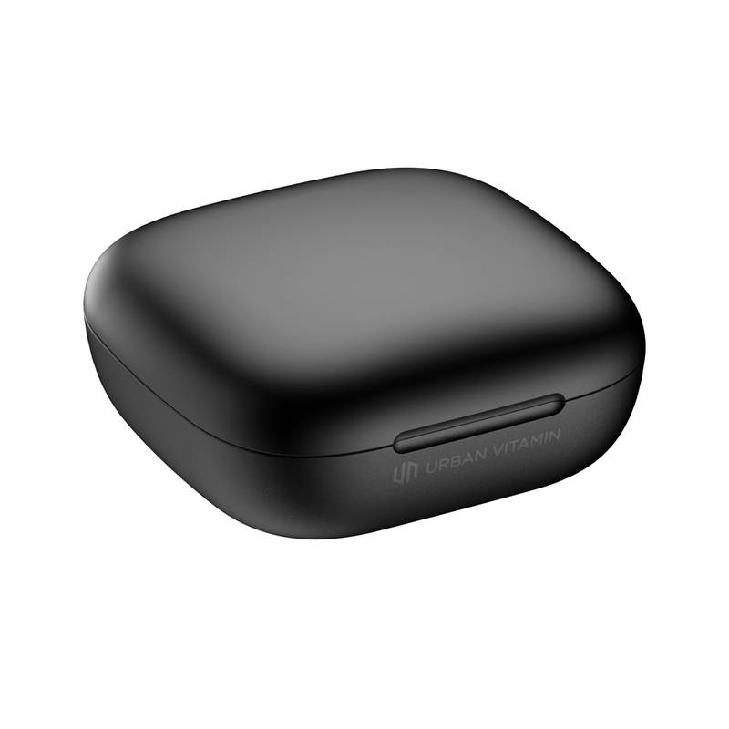 Opravitelná bezdrátov. sluchátka do uší Lakewood z RCS plastu, černá Opravitelná bezdrátov. sluchátka do uší Lakewood z RCS plastu, černá