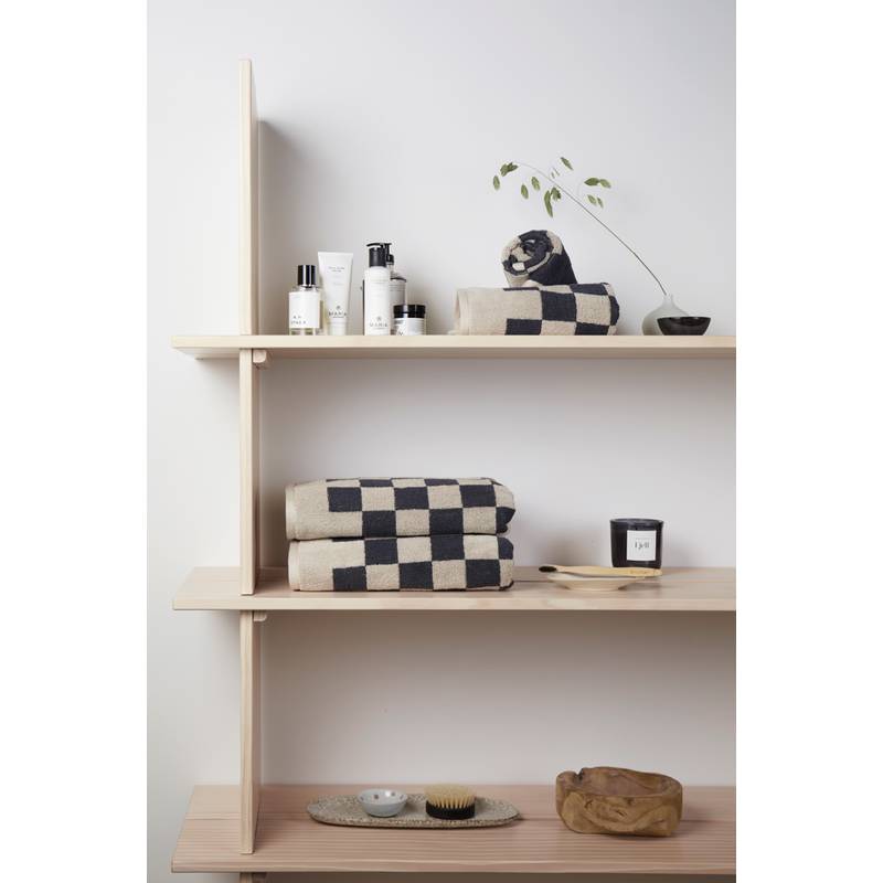 Sada 4ks uterákov VINGA Elba z OCS organickej bavlny, sivá - hnedá béžová Sada 4ks uterákov VINGA Elba z OCS organickej bavlny, sivá - hnedá béžová