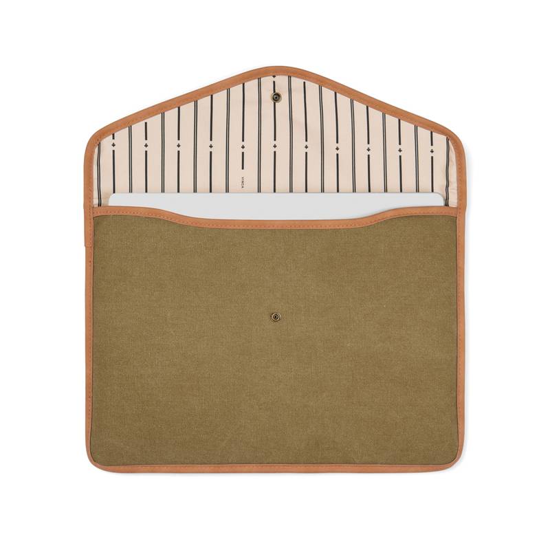 Obal na 16" notebook VINGA Bosler z GRS recykl. canvas, zelená Obal na 16" notebook VINGA Bosler z GRS recykl. canvas, zelená