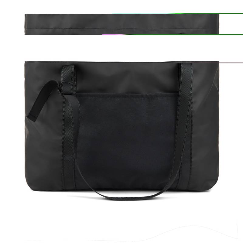 Veľká taška VINGA Livorno z GRS recyklovaného polyesteru, čierna Veľká taška VINGA Livorno z GRS recyklovaného polyesteru, čierna