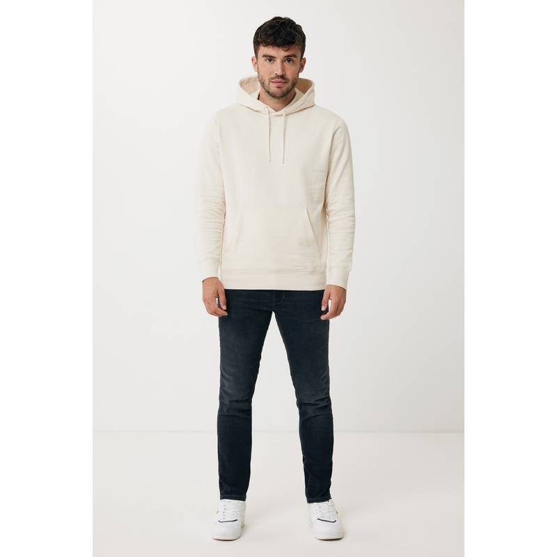 Lehká mikina s kapucí Iqoniq Rila z recykl. bavlny, bílá natural raw XXS Lehká mikina s kapucí Iqoniq Rila z recykl. bavlny, bílá natural raw XXS