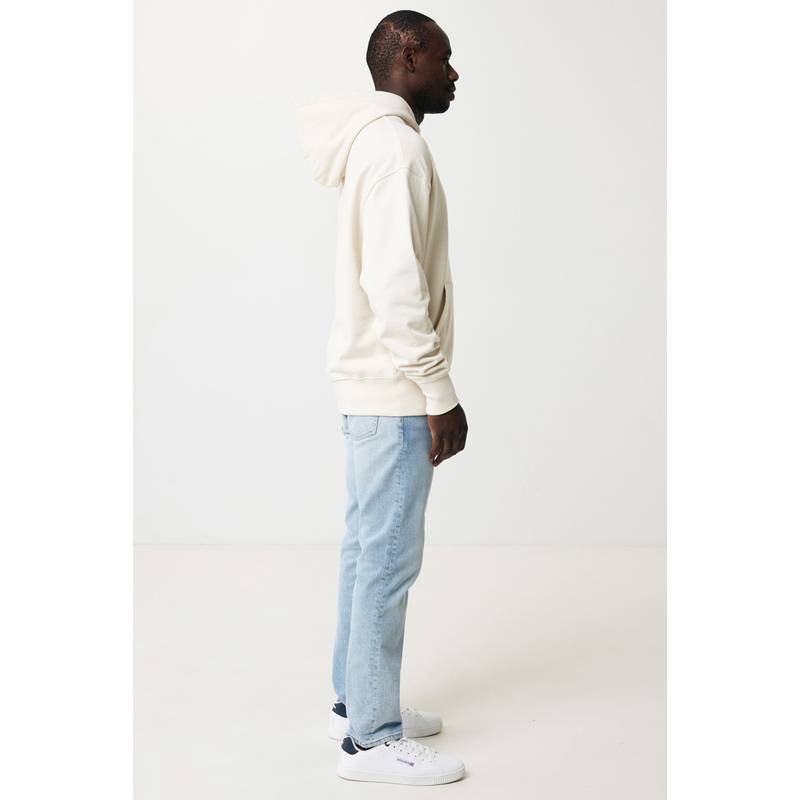 Lehká mikina s kapucí Iqoniq Rila z recykl. bavlny, bílá natural raw XXS Lehká mikina s kapucí Iqoniq Rila z recykl. bavlny, bílá natural raw XXS