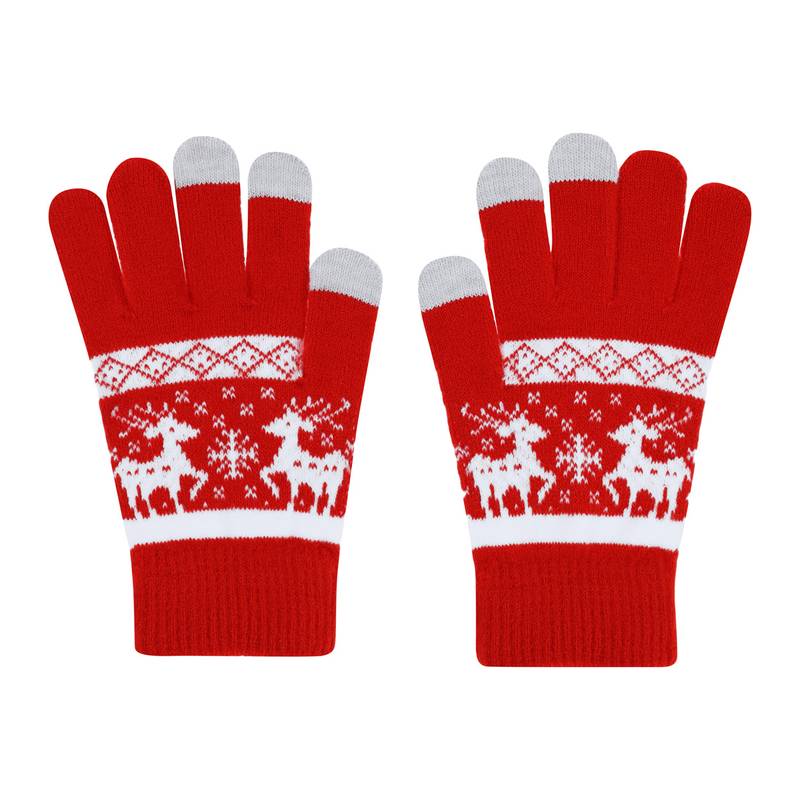 Kainex vánoční rukavice na dotykovou obrazovku, červená Kainex vánoční rukavice na dotykovou obrazovku, červená