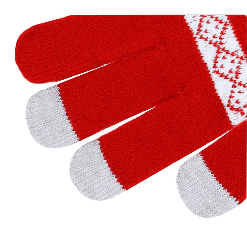 Kainex vánoční rukavice na dotykovou obrazovku, červená Kainex vánoční rukavice na dotykovou obrazovku, červená