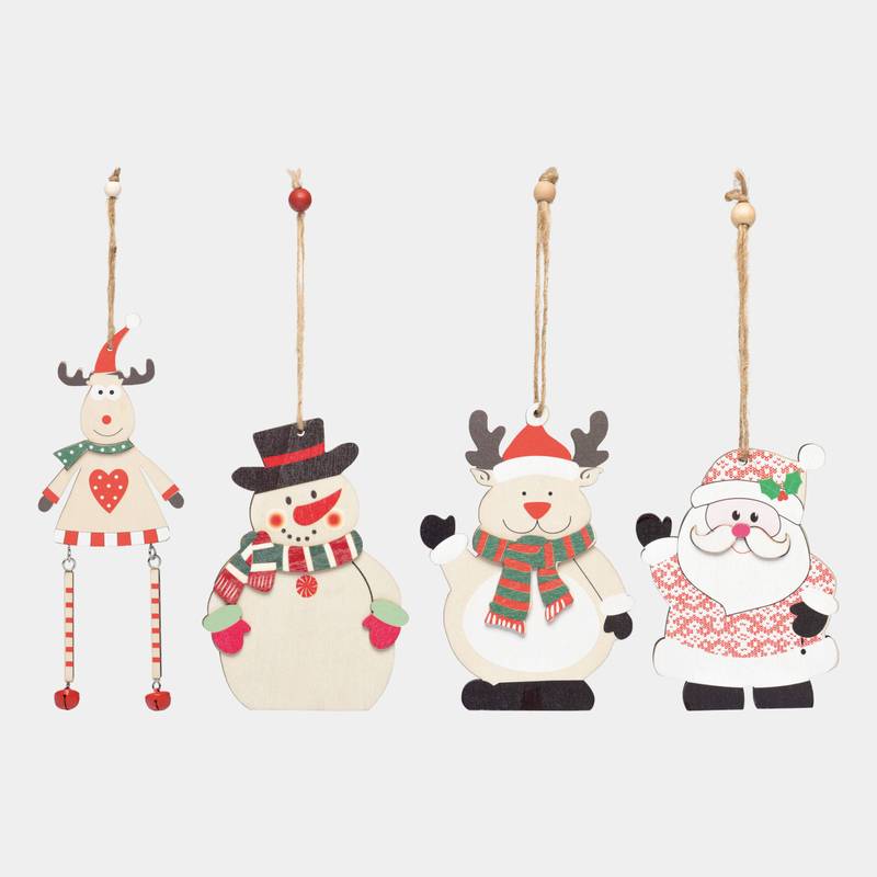 Darček / prívesok na vianočný stromček WOODEN SNOWI, hnedá Darček / prívesok na vianočný stromček WOODEN SNOWI, hnedá