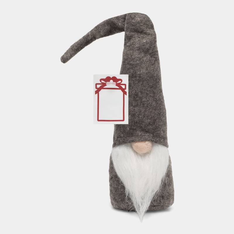 Plstený vianočný trpaslík so špicatým klobúkom HANS, sivá Plstený vianočný trpaslík so špicatým klobúkom HANS, sivá
