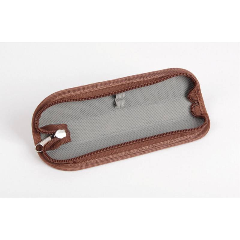 Puzdro jednofarebné S - 2 gumičky hnedá, hnedá Puzdro jednofarebné S - 2 gumičky hnedá, hnedá