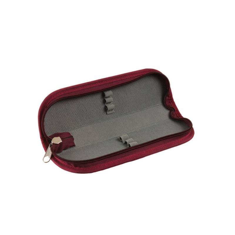 Pouzdro jednobarevné SM - 6 gumiček červená vínová, červená vínová Pouzdro jednobarevné SM - 6 gumiček červená vínová, červená vínová