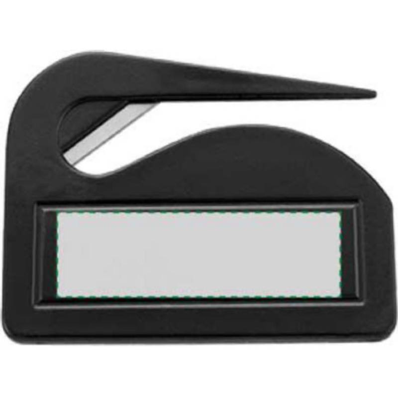 Plastový nôž na otváranie listov, čierna Plastový nôž na otváranie listov, čierna