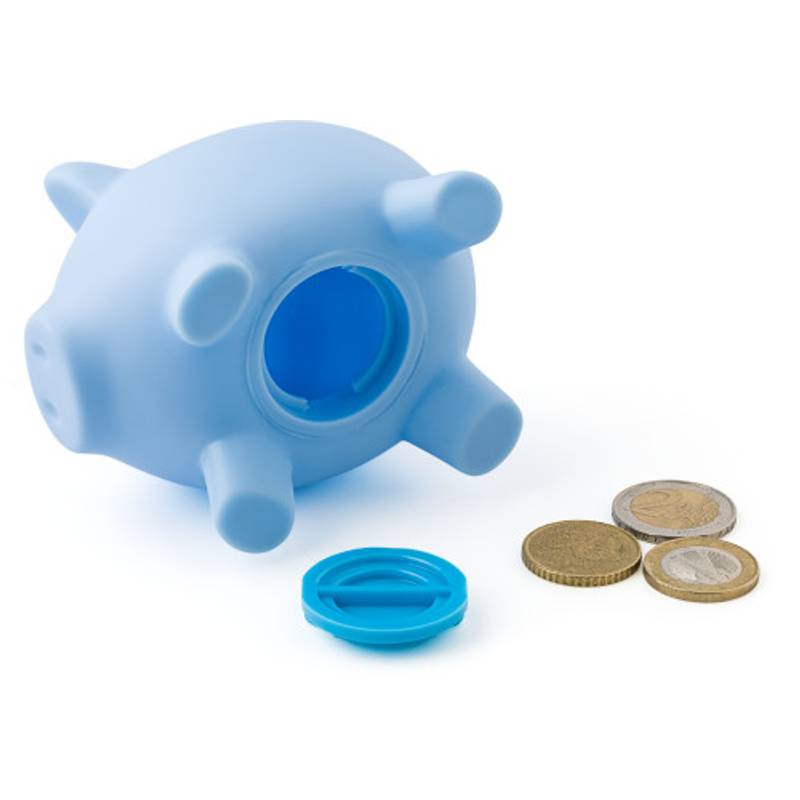 PIGY plastová kasička, tvar prasátko, bílá PIGY plastová kasička, tvar prasátko, bílá