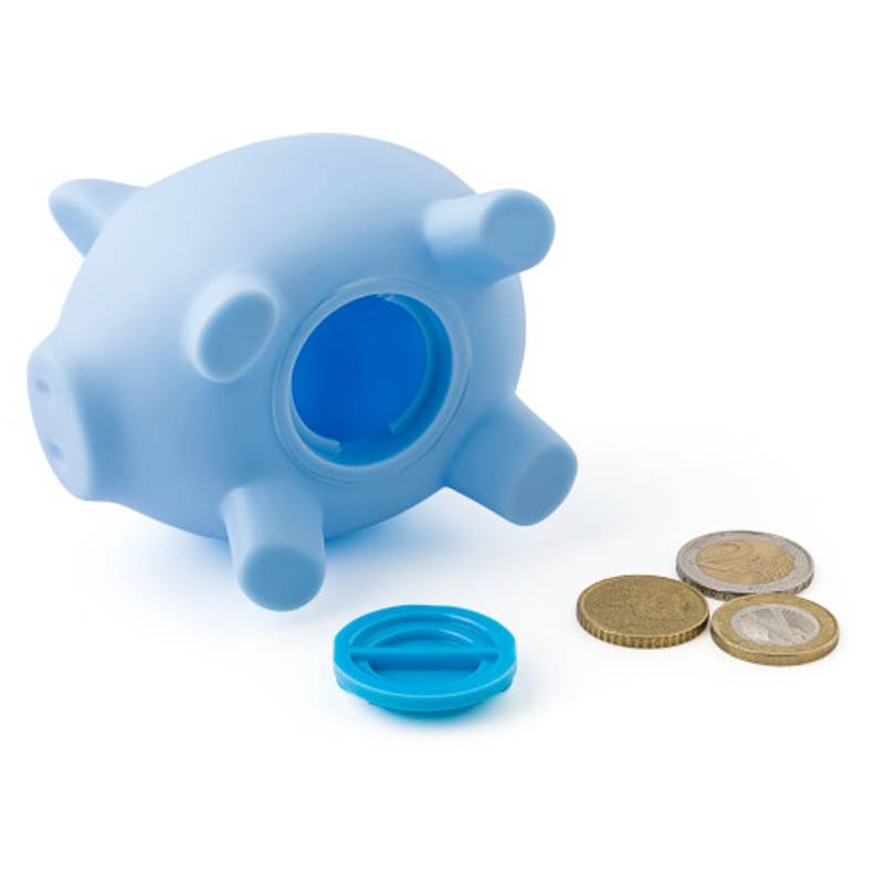 PIGY plastová kasička, tvar prasátko, bílá PIGY plastová kasička, tvar prasátko, bílá