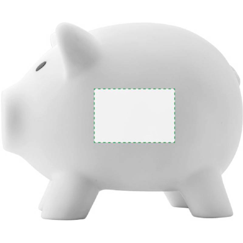 PIGY plastová kasička, tvar prasátko, bílá PIGY plastová kasička, tvar prasátko, bílá