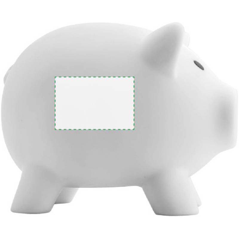 PIGY plastová kasička, tvar prasátko, bílá PIGY plastová kasička, tvar prasátko, bílá