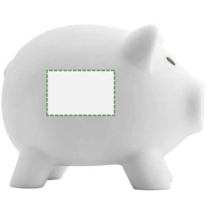 PIGY plastová kasička, tvar prasátko, bílá PIGY plastová kasička, tvar prasátko, bílá