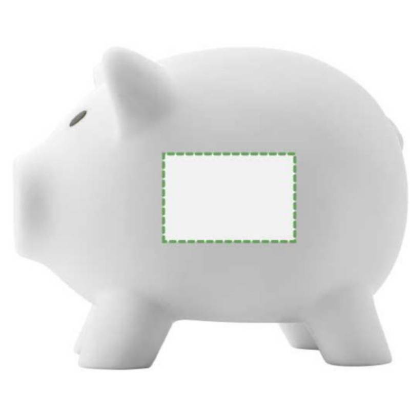 PIGY plastová kasička, tvar prasátko, bílá PIGY plastová kasička, tvar prasátko, bílá