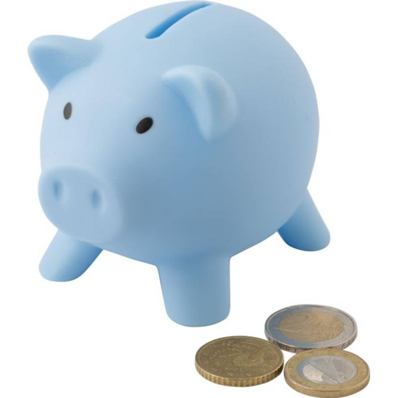 PIGY plastová kasička, tvar prasátko, bílá PIGY plastová kasička, tvar prasátko, bílá