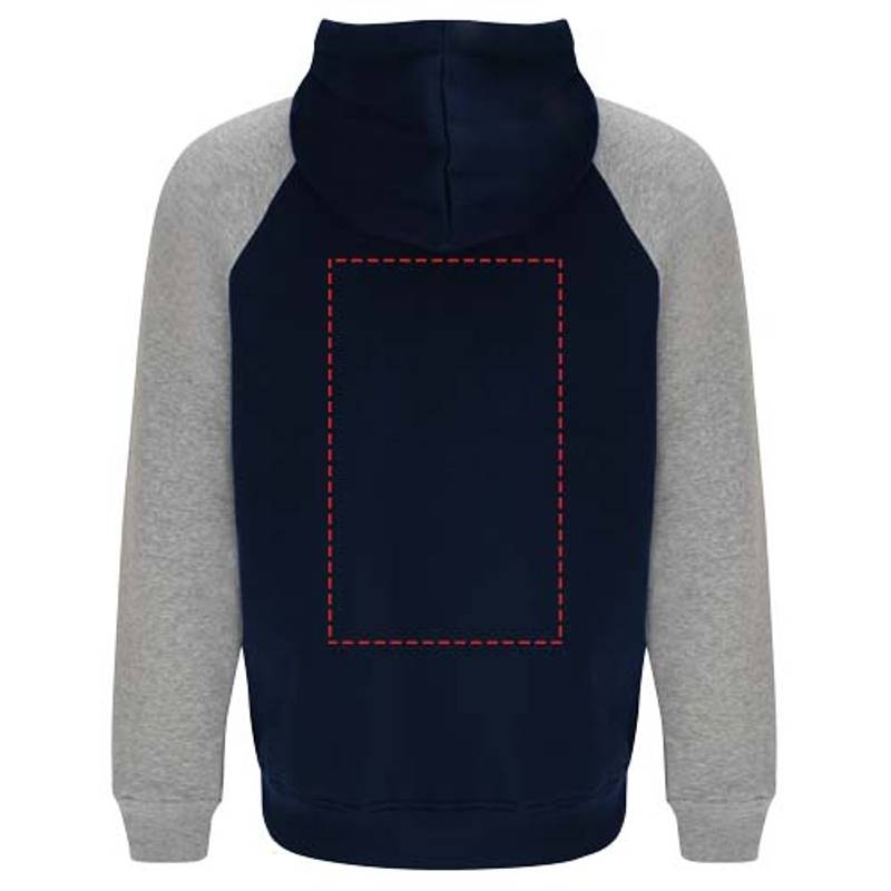 Dětská dvoubarevná mikina s kapucí Badet, šedá Heather - zelená Bottle, 3/4 Dětská dvoubarevná mikina s kapucí Badet, šedá Heather - zelená Bottle, 3/4