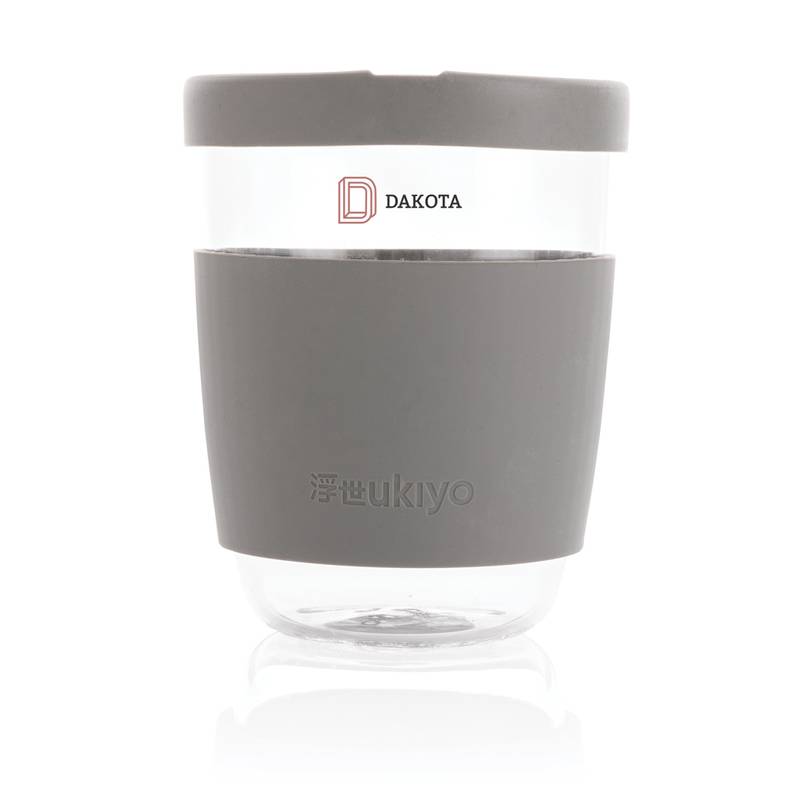 Pohár so silikónovým vrchnákom a úchopom Ukiyo Pohár so silikónovým vrchnákom a úchopom Ukiyo