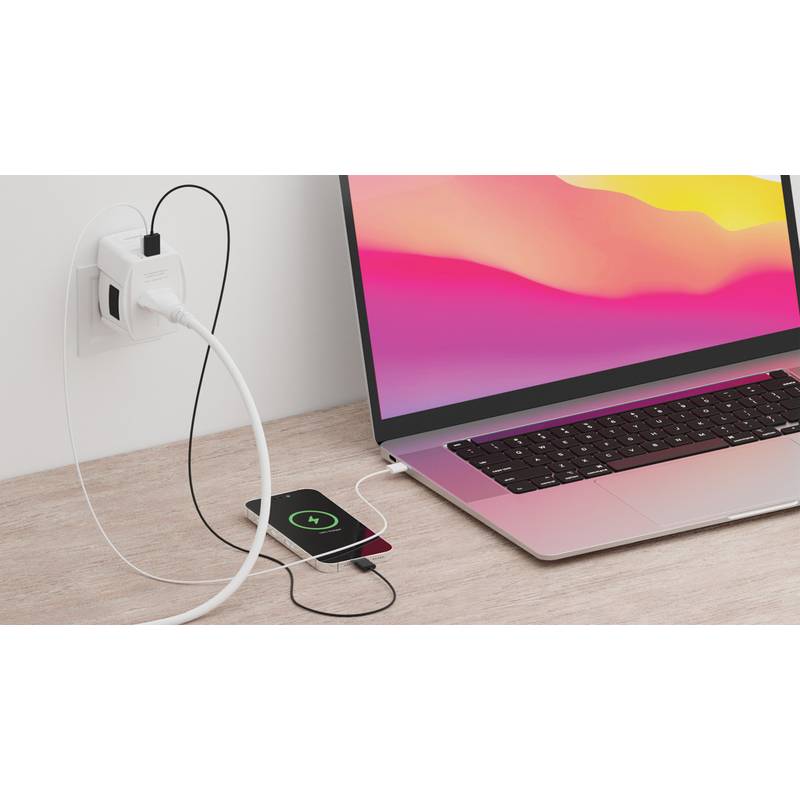 Cestovní adaptér SKROSS World MUV 65W PD s USB C kabelem, bílá Cestovní adaptér SKROSS World MUV 65W PD s USB C kabelem, bílá