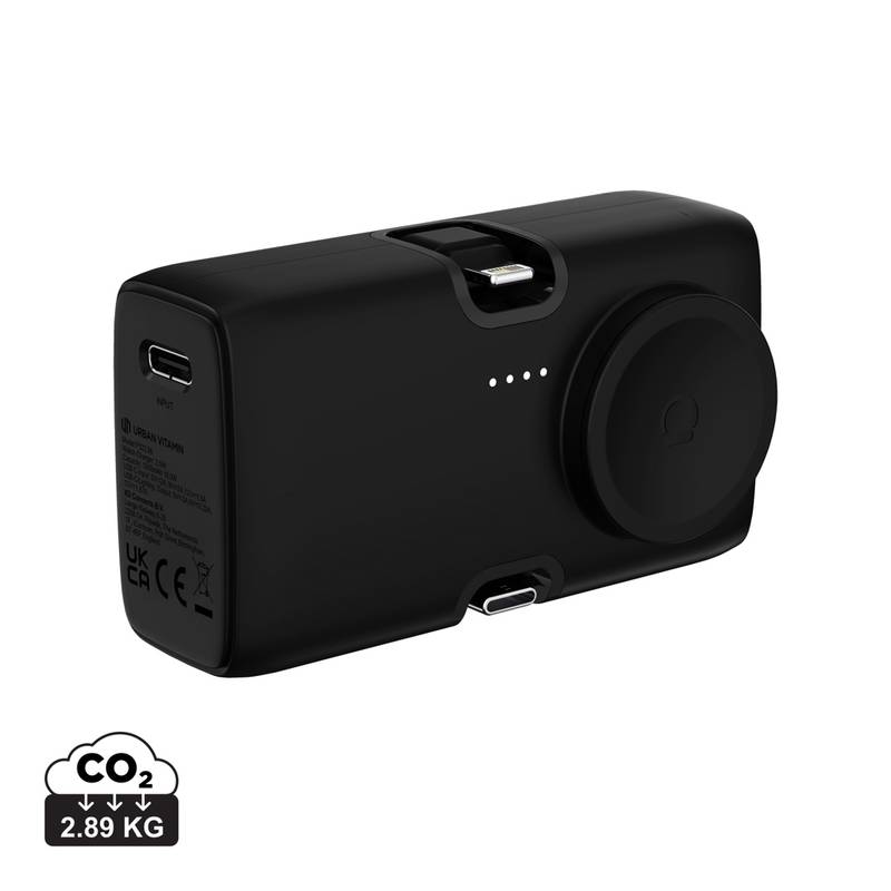 Powerbanka Urban Vitamin San Diego 20W PD z plastu RCS, čierna Powerbanka Urban Vitamin San Diego 20W PD z plastu RCS, čierna
