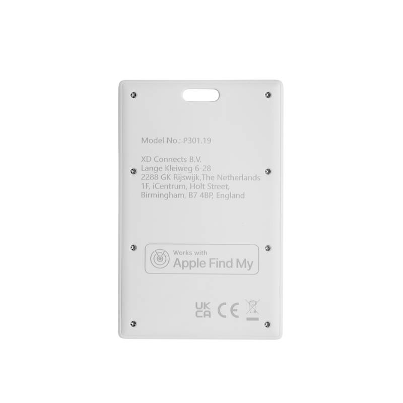 Karta s lokátorom Findcard z RCS recykl. plastu, biela Karta s lokátorom Findcard z RCS recykl. plastu, biela