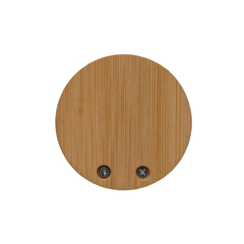 Stojan na telefón Magmount RCS z recykl. plastu a bambusu, čierna - hnedá Stojan na telefón Magmount RCS z recykl. plastu a bambusu, čierna - hnedá