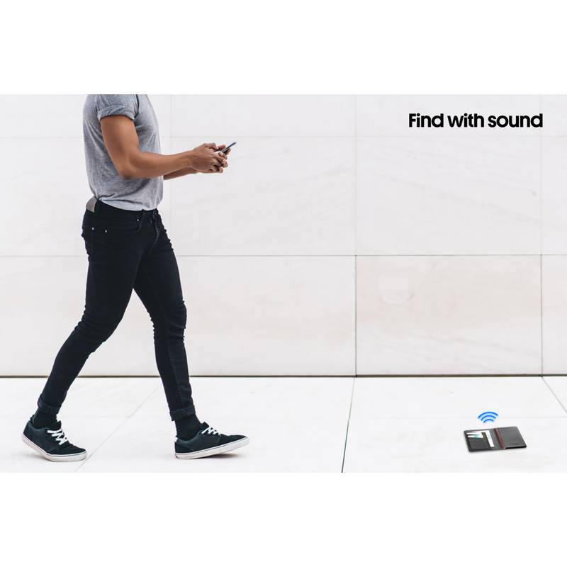 Cestovní peněženka s lokátorem Trackmate z RCS polyesteru, černá Cestovní peněženka s lokátorem Trackmate z RCS polyesteru, černá