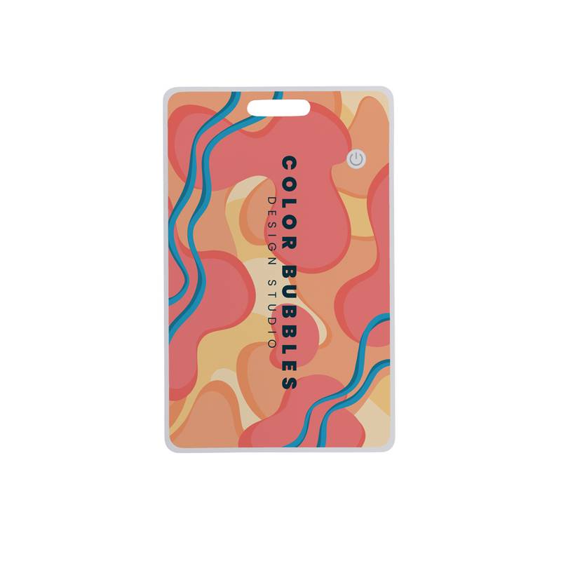 Ultratenká karta s nabíjecím lokátorem Findit z RCS plastu, bílá Ultratenká karta s nabíjecím lokátorem Findit z RCS plastu, bílá