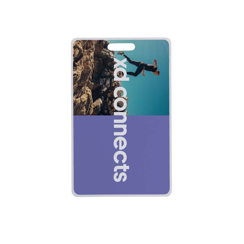 Ultratenká karta s nabíjecím lokátorem Findit z RCS plastu, bílá Ultratenká karta s nabíjecím lokátorem Findit z RCS plastu, bílá