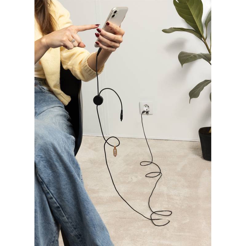 Nabíjecí kabel Terra 4v1 3m z RCS rPET, šedá Nabíjecí kabel Terra 4v1 3m z RCS rPET, šedá