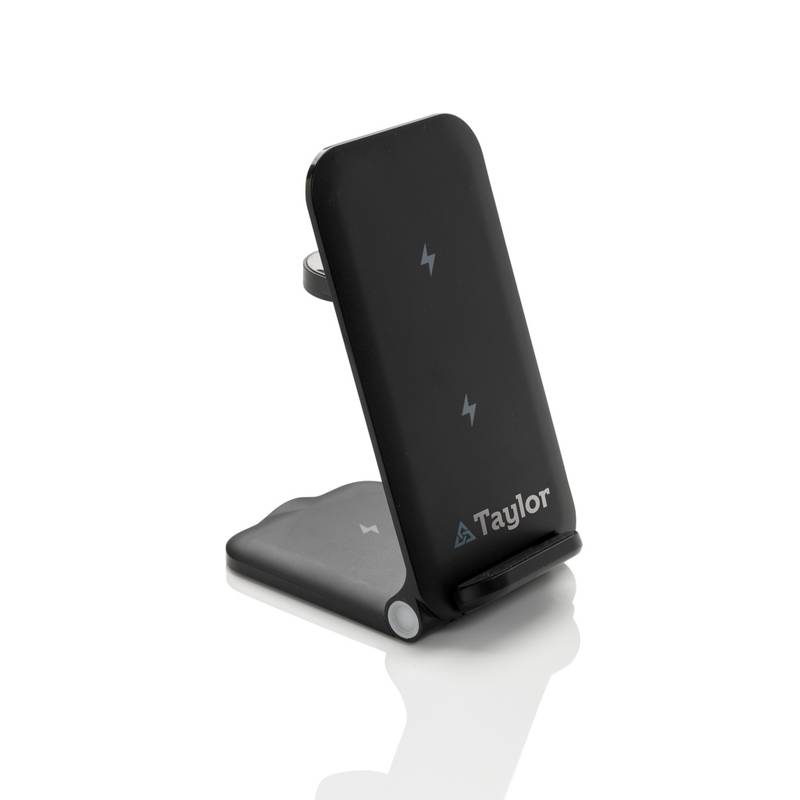 Nabíjačka Powerpal 3 v 1 15 W z RCS recyklovaného plastu, čierna Nabíjačka Powerpal 3 v 1 15 W z RCS recyklovaného plastu, čierna