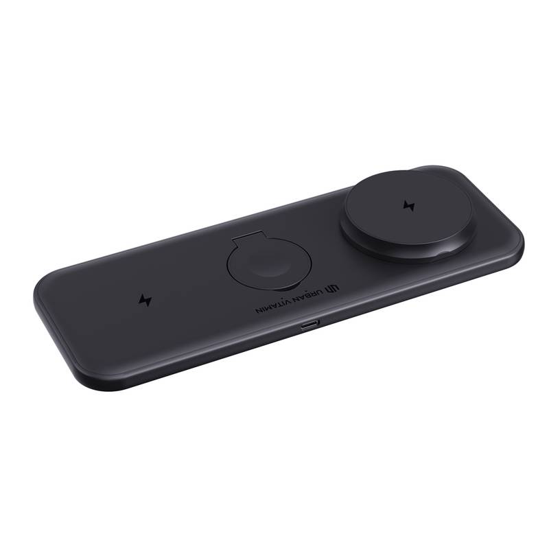 Urban Vitamin Torrance 3 v 1 magnetická 15W nabíjačka, čierna Urban Vitamin Torrance 3 v 1 magnetická 15W nabíjačka, čierna