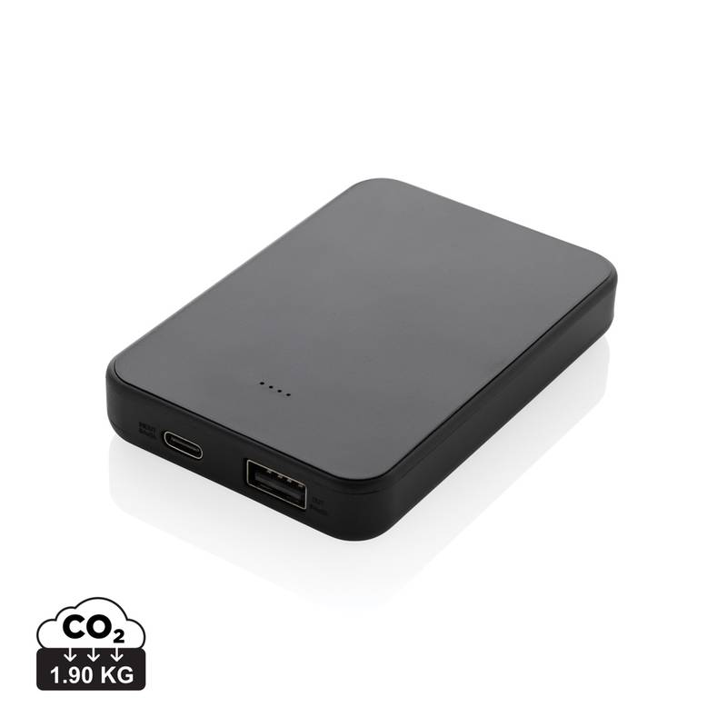Powerbanka Boostcore 5000mAh s USB C z RCS recykl. plastu, čierna Powerbanka Boostcore 5000mAh s USB C z RCS recykl. plastu, čierna