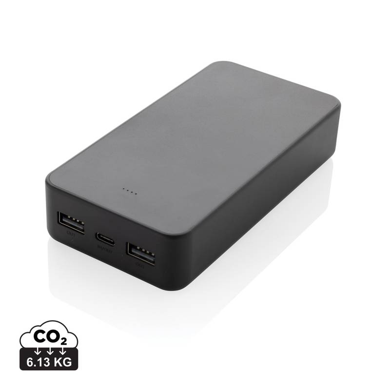 Powerbanka Boostcore 20000mAh s USB C z RCS recykl. plastu, čierna Powerbanka Boostcore 20000mAh s USB C z RCS recykl. plastu, čierna