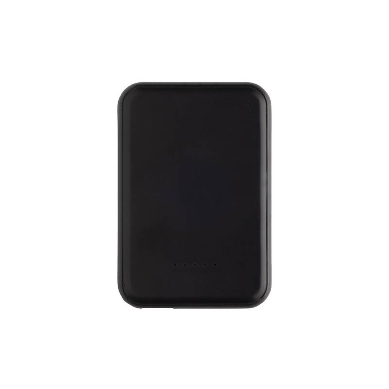 Magnetická powerbanka Stellar 5000mAh 5W z RCS plastu, čierna Magnetická powerbanka Stellar 5000mAh 5W z RCS plastu, čierna
