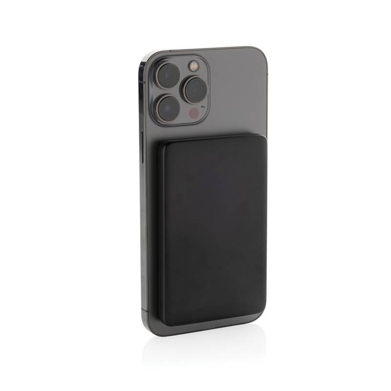 Magnetická powerbanka Orion 5000mAh 5W z RCS hliníka, čierna Magnetická powerbanka Orion 5000mAh 5W z RCS hliníka, čierna