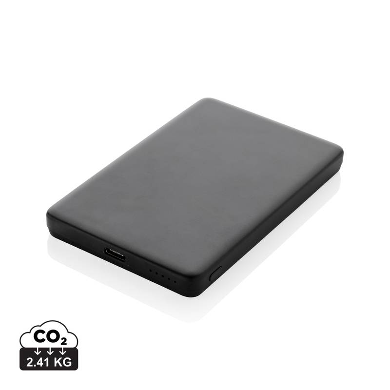Magnetická powerbanka Orion 5000mAh 5W z RCS hliníka, čierna Magnetická powerbanka Orion 5000mAh 5W z RCS hliníka, čierna