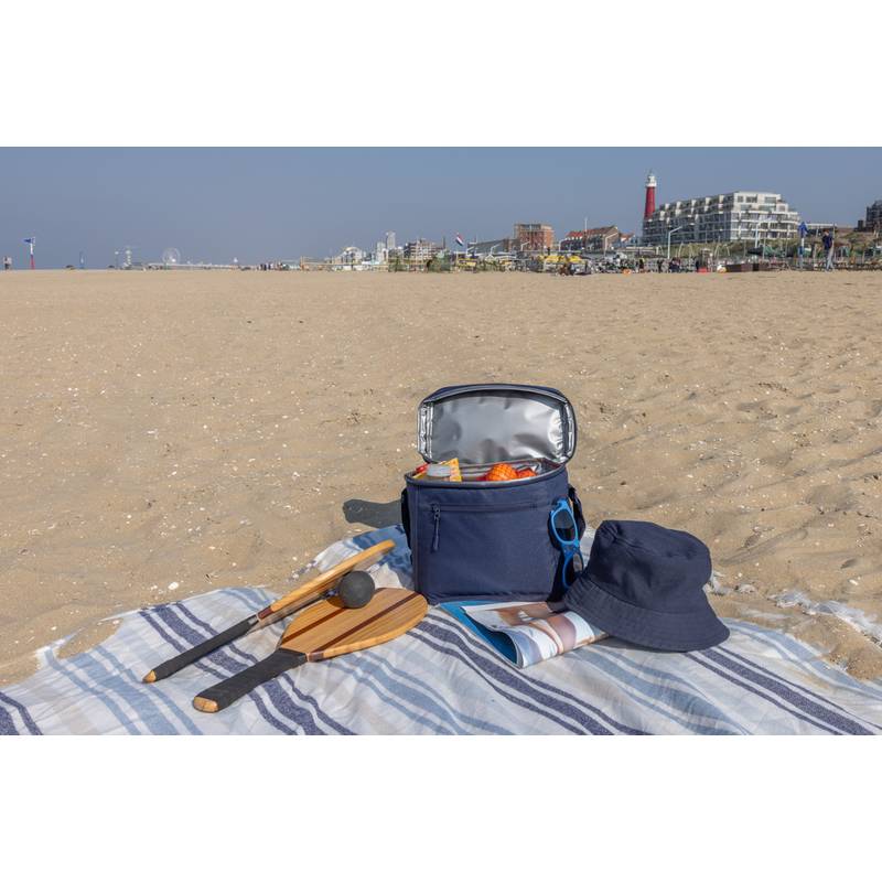 Chladící taška Sonny z RPET AWARE™, modrá navy Chladící taška Sonny z RPET AWARE™, modrá navy